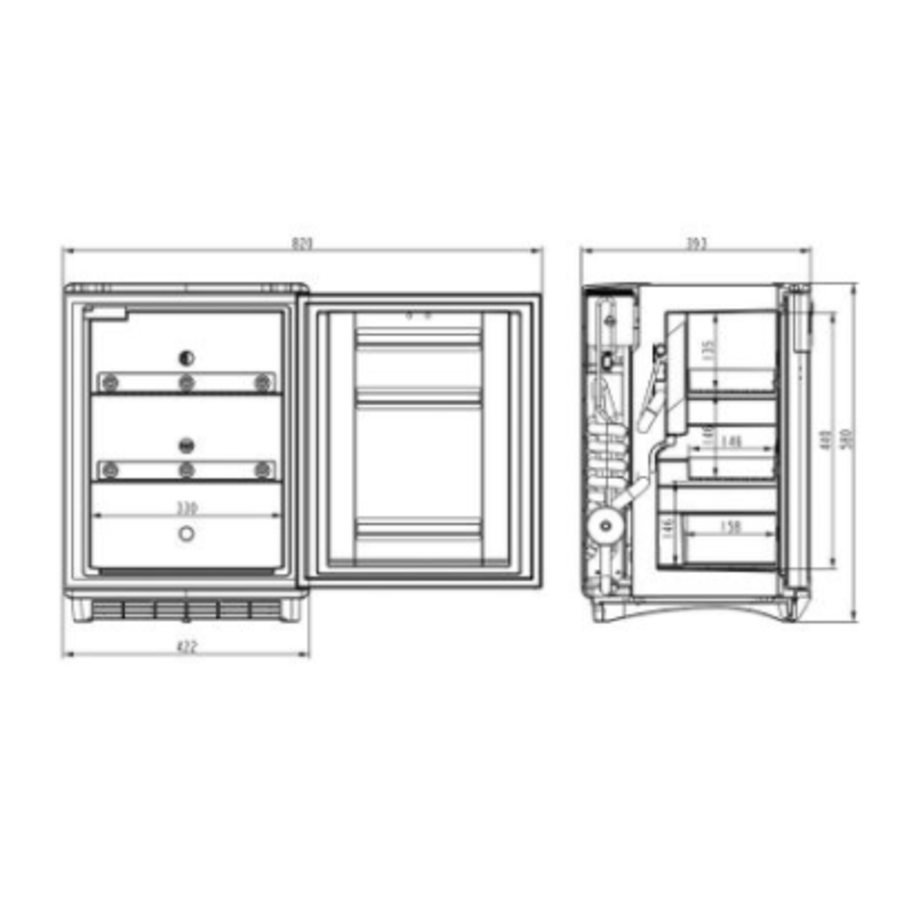 Medikamentenkühlschrank | DS 301H | 47,5x50x64 cm | 33 L