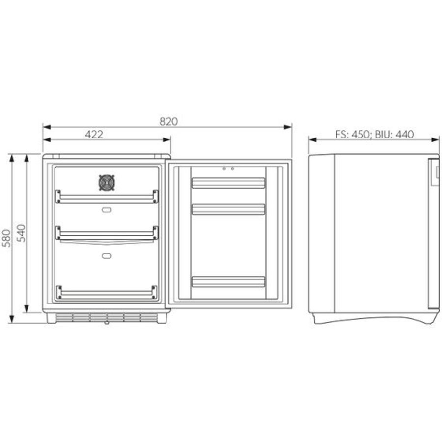 Medikamentenkühlschrank | HC 302 | 42x45x58 cm | 33 L