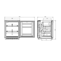 Medikamentenkühlschrank | DS 601H | 54x55x64,5 cm | 53 L