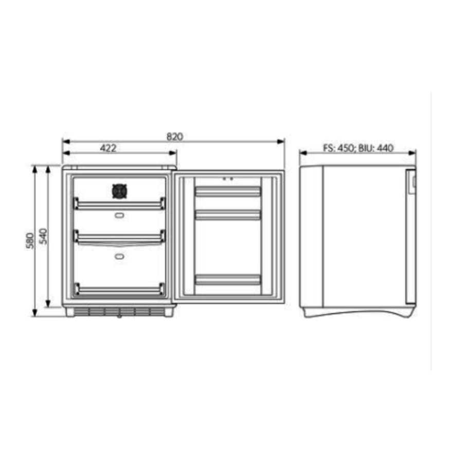 Medikamentenkühlschrank | HC 302 | 42x45x58 cm | 33 L