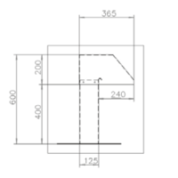 Dachdurchführung | Aluminium | 13x13 cm | 1 Auslass