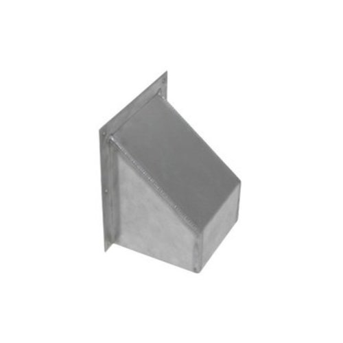  NeumannKoch Wanddurchführung | Aluminium | 20x15 cm | 1 Auslass | Befestigungsplatte 23x20 cm 