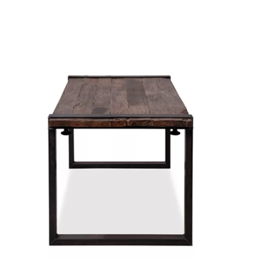 Old Dutch Tisch mit Barnwood-Tischplatte | 220x80x76cm | U Gestell