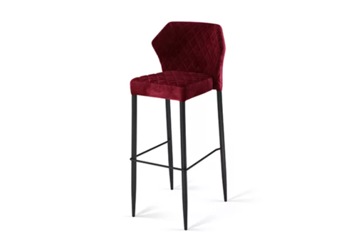  NeumannKoch Barhocker Louis | Velours Bordeaux 