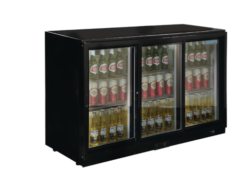  Polar Serie G Barkühlschrank mit 3 Schiebetüren 330L 