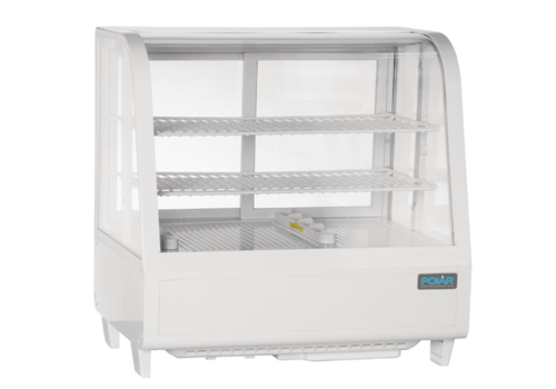  Polar Serie C Kühlvitrine weiß 100L/ 68(H) x 68(B) x 45(T)cm 