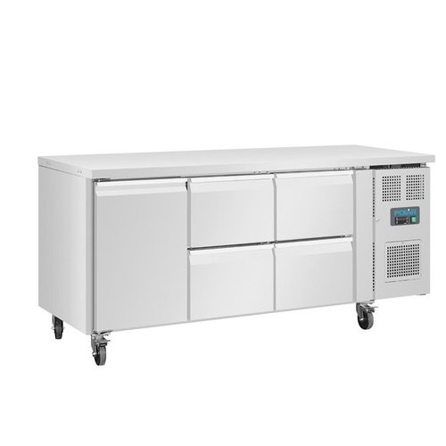  Polar Polar Kühlschrank mit einer Tür und 4 Schubladen 358 Ltr - 86(H) x 179,5(B) x 70(T)cm 