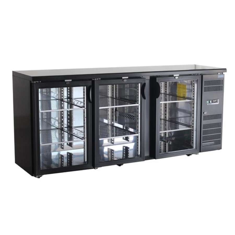 Polar U-Series Bar Kühlschrank mit 3 Türen Display - 86(H) x 200,2(B) x 53,5(T)cm