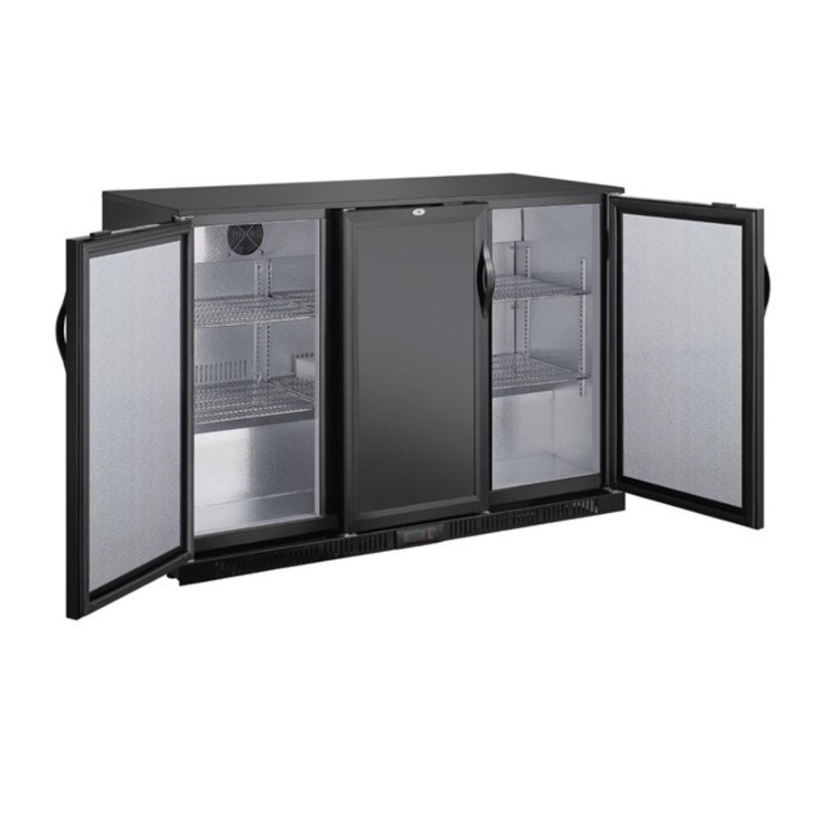 Polar G-Serie Bar-Kühlschrank mit drei Türen, 320 L - 85(H) x 135(B) x 52(T)cm