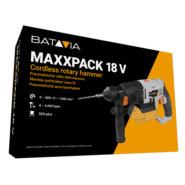 Batavia Batavia accu boorhamer SDS Plus | Maxxpack Collectie