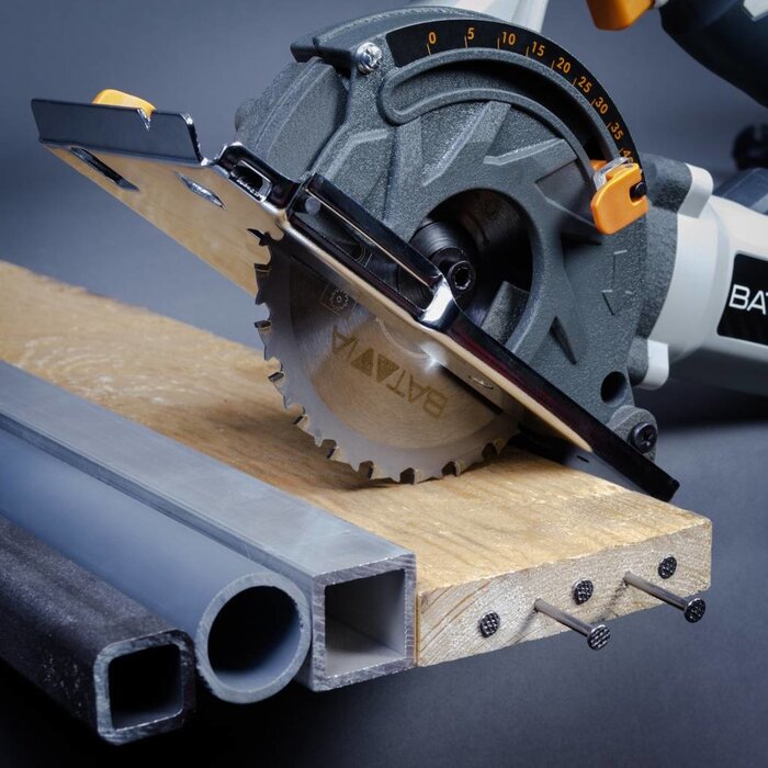 Batavia THOR multi-materiaal invalcirkelzaag 1000 watt incl. zaaggeleider