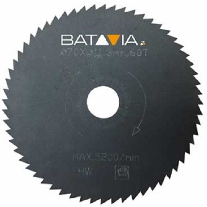 Batavia RACER HSS zaagbladen - 2 stuks –∅ 70 MM x 1,4 MM x 60 tanden van WorkZone