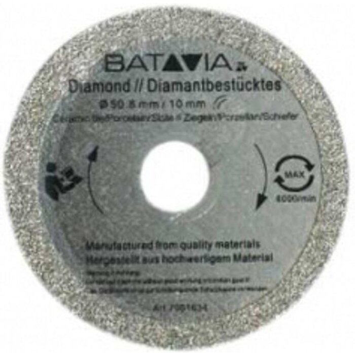 Batavia RACER Diamant zaagbladen - 2 stuks –∅ 50 MM x 1,45 MM van WorkZone