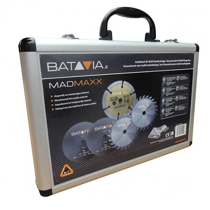 Batavia MAD MAXX zaagbladenset – 5 stuks - in aluminium koffer