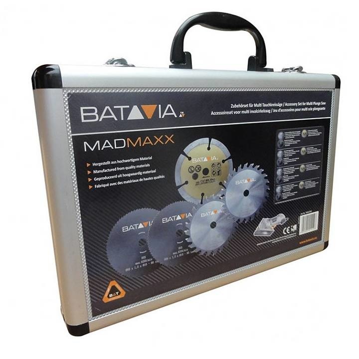 Batavia MAD MAXX zaagbladenset – 5 stuks - in aluminium koffer