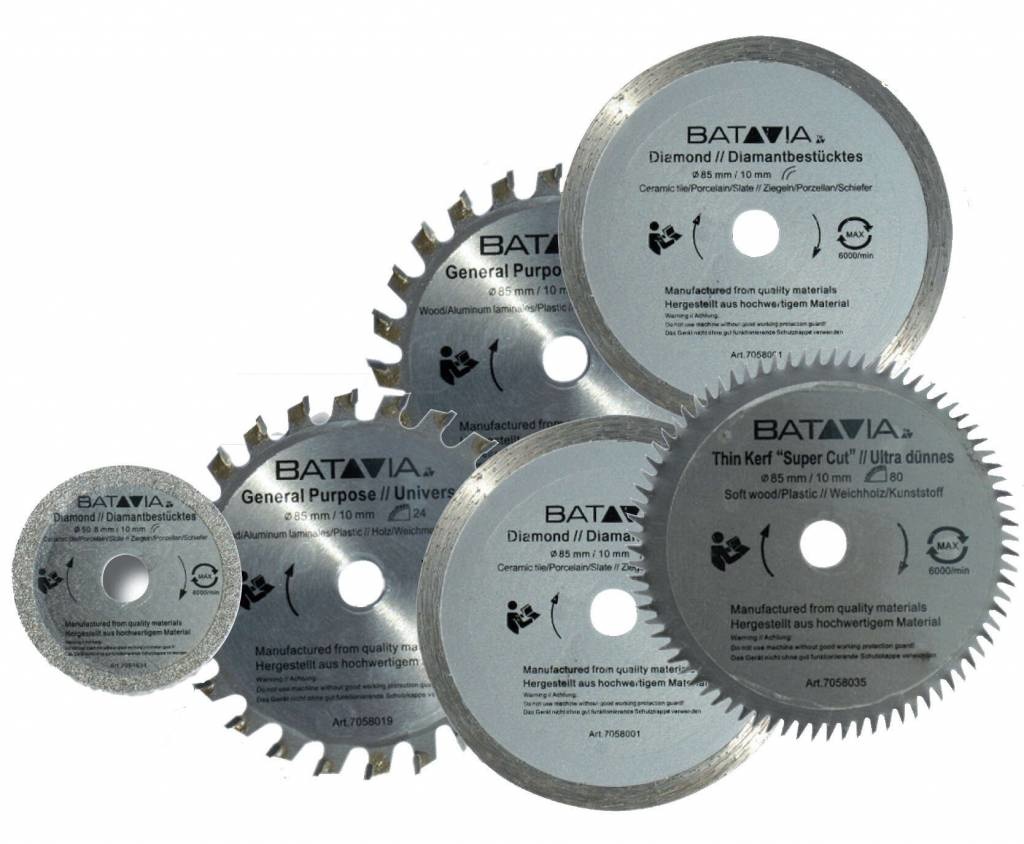 Batavia MAXX SAW & XXL SPEED SAW zaagbladenset – 6 stuks – in aluminium koffer