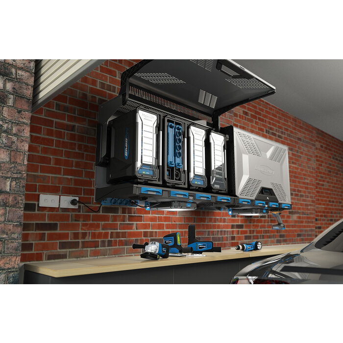 BluCave Systeemrail voor vier koffers