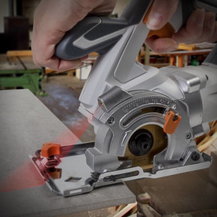 Batavia THOR compact multi-materiaal invalcirkelzaag 710 watt incl. zaaggeleider