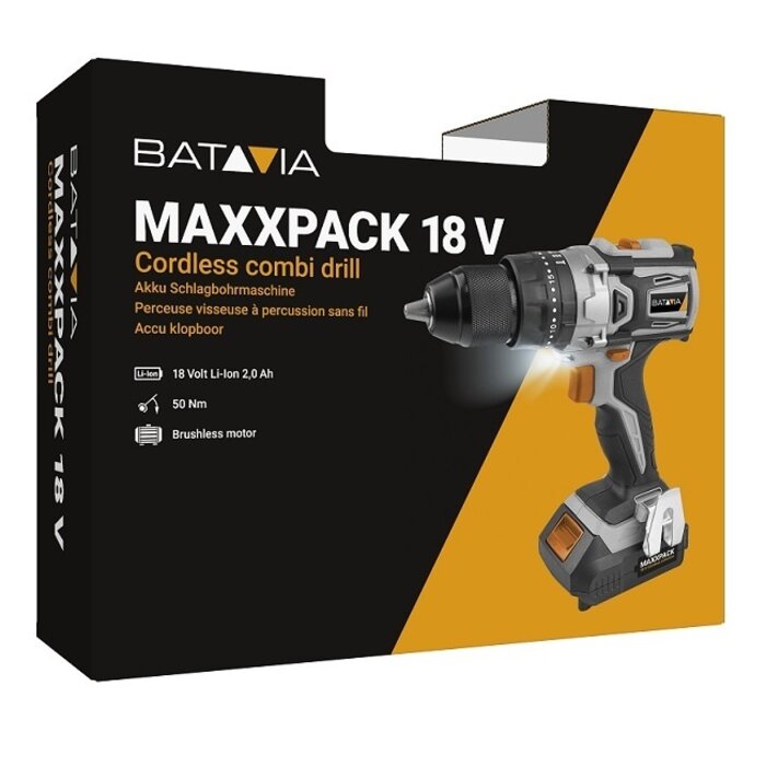 Batavia Batavia borstelloze accuboormachine met klopboorfunctie | Maxxpack Collectie