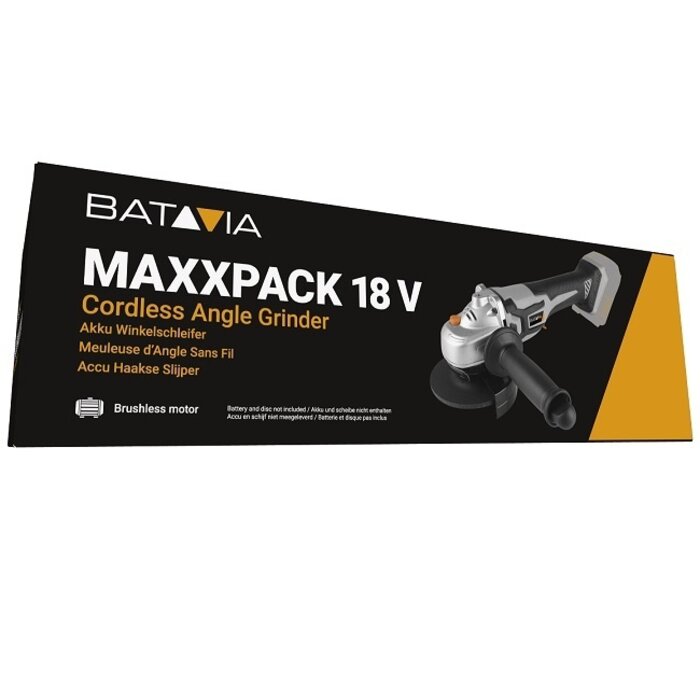Batavia 18V Li-Ion accu Brushless Haakse Slijper | Maxxpack Collection