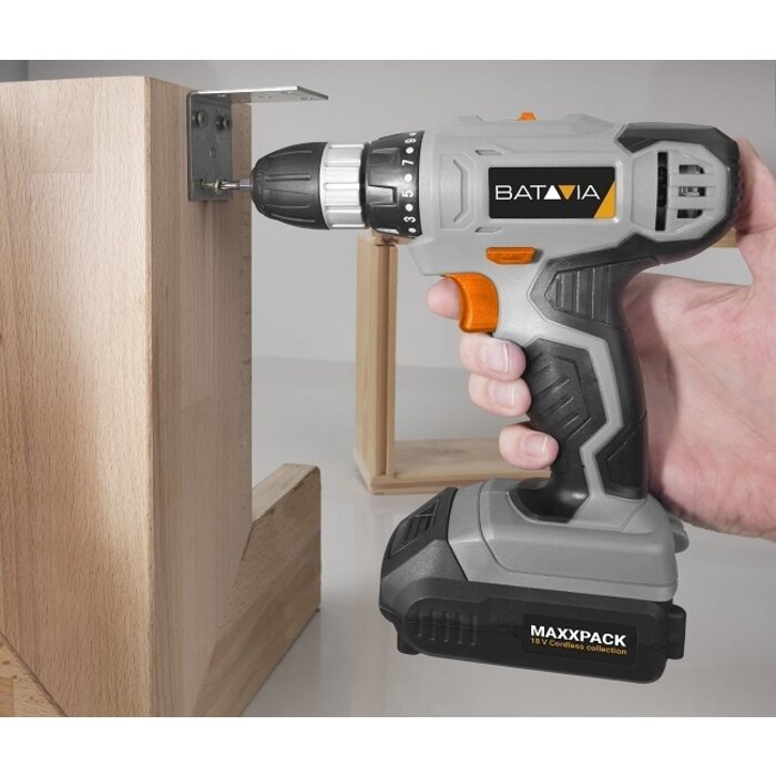 Accuboormachine + Accuschroevendraaier | Incl. accu en oplader Maxxpack