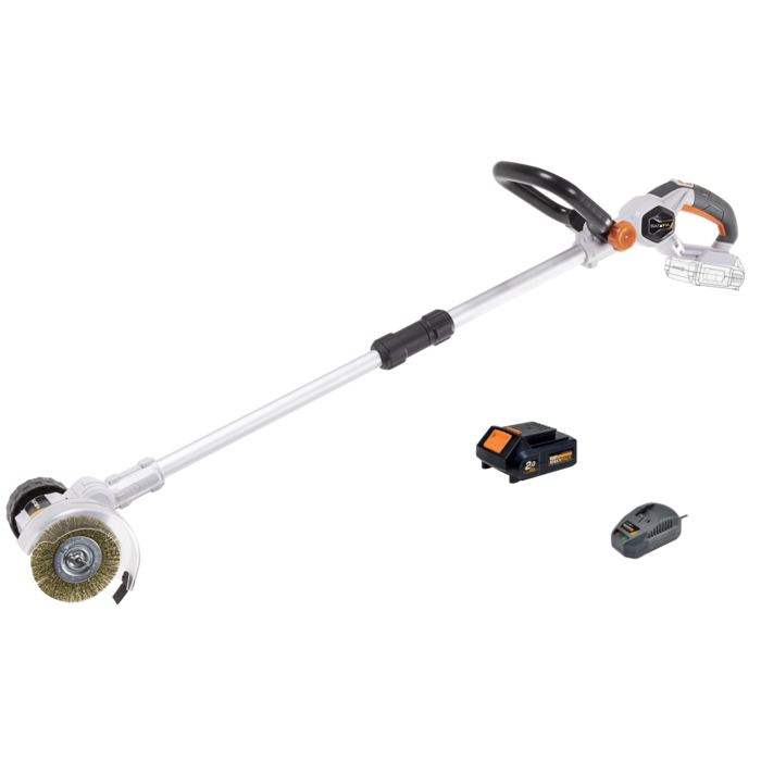 Batavia COMBIDEAL - 18 V Voegenborstel Onkruidborstel met 2.0 Ah accu en 2.4 Ah lader | Maxxpack | Draadloos