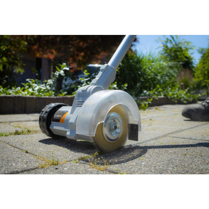 Batavia COMBIDEAL - 18 V Voegenborstel Onkruidborstel met 2.0 Ah accu en 2.4 Ah lader | Maxxpack | Draadloos