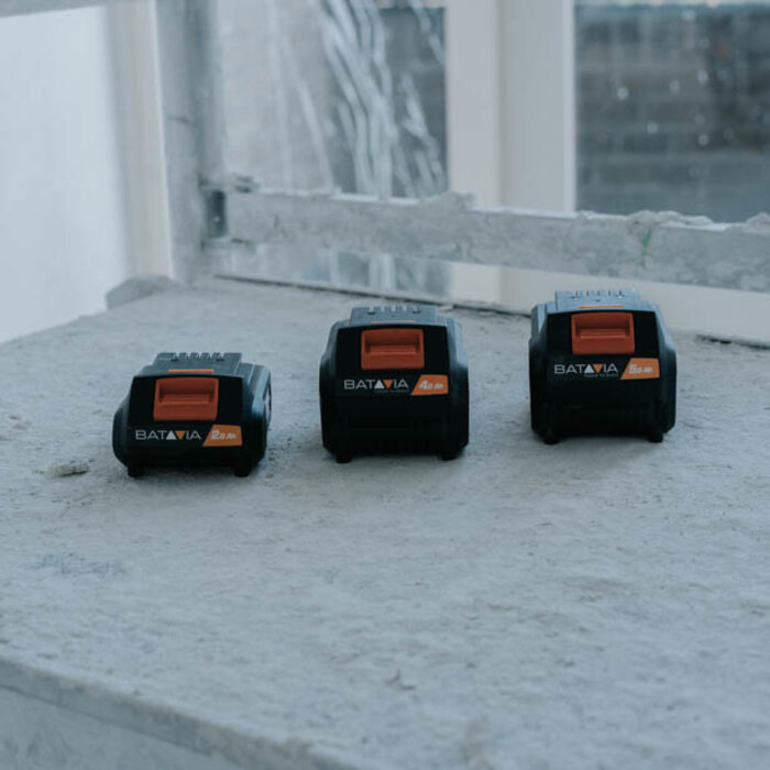 Batavia 18V 4.0 Accu  met 4.0 snellader