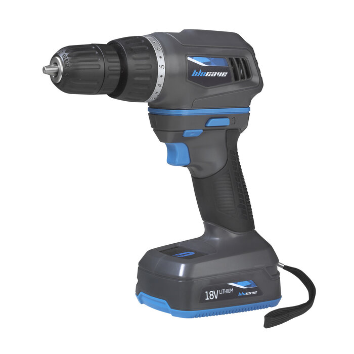 BluCave BLUCAVE 18V accuboormachine set inclusief snellader