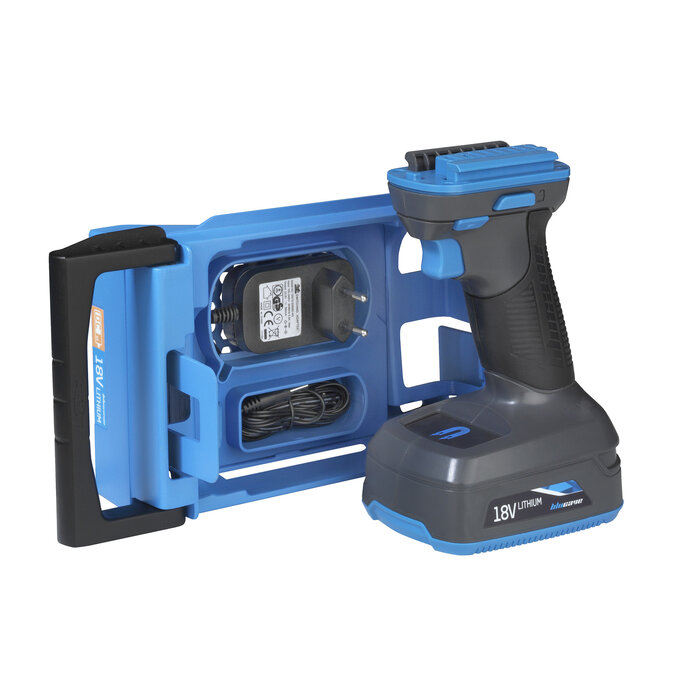 BluCave BLUCAVE 18V accuboormachine set inclusief snellader