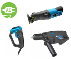 BluCave 230V slagschroevendraaier en reciprozaagset