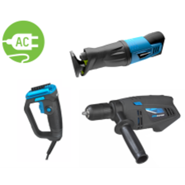 BluCave BLUCAVE 230V slagschroevendraaier en reciprozaagset