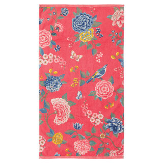 Pip Studio handdoek Good Evening 55x100 coral