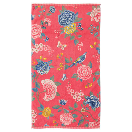 Pip Studio handdoek Good Evening 55x100 coral