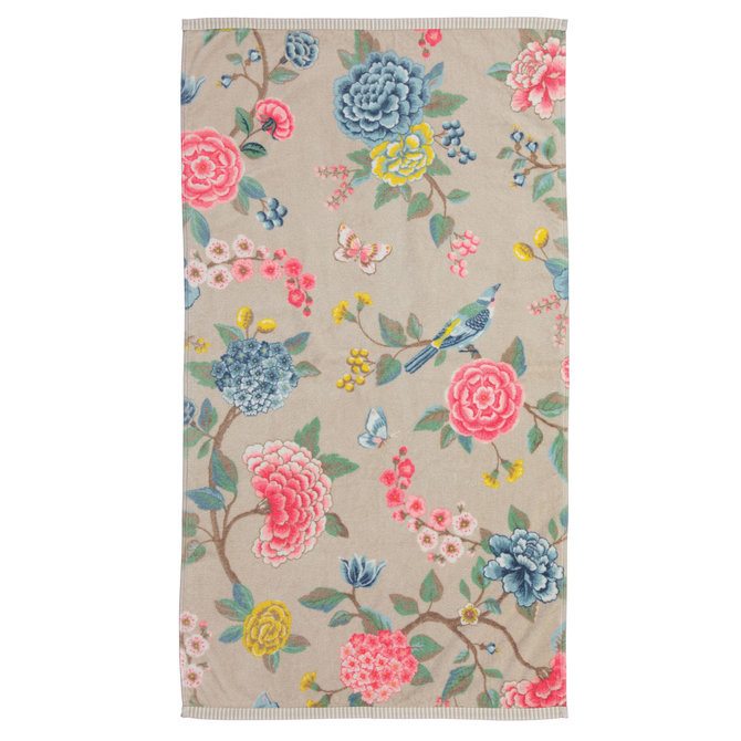 Pip Studio handdoek Good Evening 55x100 khaki