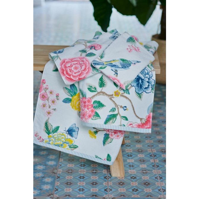 Pip Studio handdoek Good Evening 55x100 white