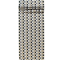 Cawö Lifestyle Karo Saunahanddoek 7047 Kiezelsteen-37 70x180