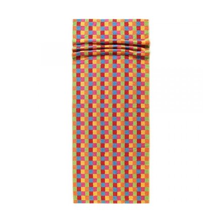 Cawö Lifestyle Karo Saunahanddoek 7017 Multi-25 70x180