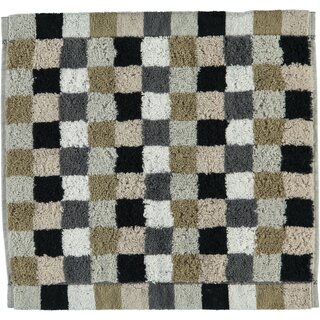 Cawö Lifestyle Karo Gezichtsdoekje 7047 Kiezelsteen-37 30x30