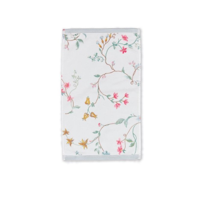 Pip Studio gastendoek Les Fleurs White 30x50