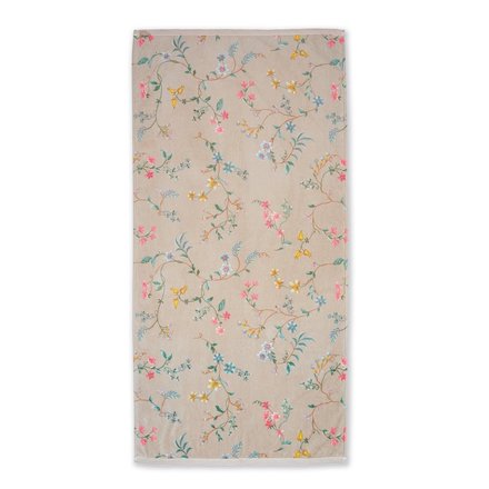 Pip Studio Douchelaken Les Fleurs Khaki 70x140