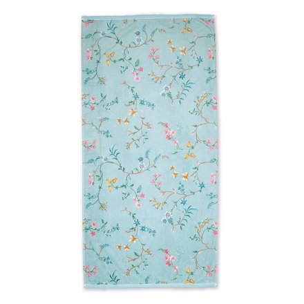 Pip Studio Douchelaken Les Fleurs Blue 70x140