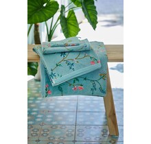 Pip Studio gastendoek Les Fleurs Blue 30x50