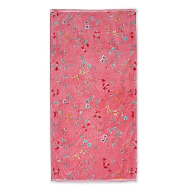 Pip Studio Douchelaken Les Fleurs Pink 70x140