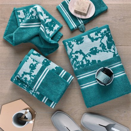 Beddinghouse x Van Gogh Museum Fleurir Bath Towel Blue