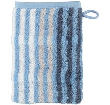 Cawö Noblesse Seasons Washandje Streifen - sky - 16x22