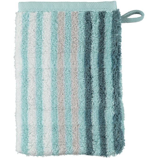 Cawö Noblesse Seasons Washandje Streifen - mint - 16x22