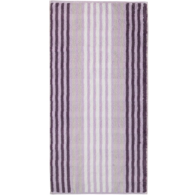 Cawö Noblesse Seasons Badlaken Streifen - lavendel - 80x150