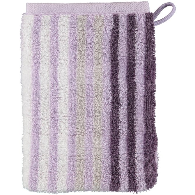 Cawö Noblesse Seasons Washandje Streifen - lavendel - 16x22