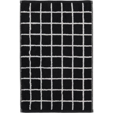 Cawö Zoom Karo Gastendoekje schwarz